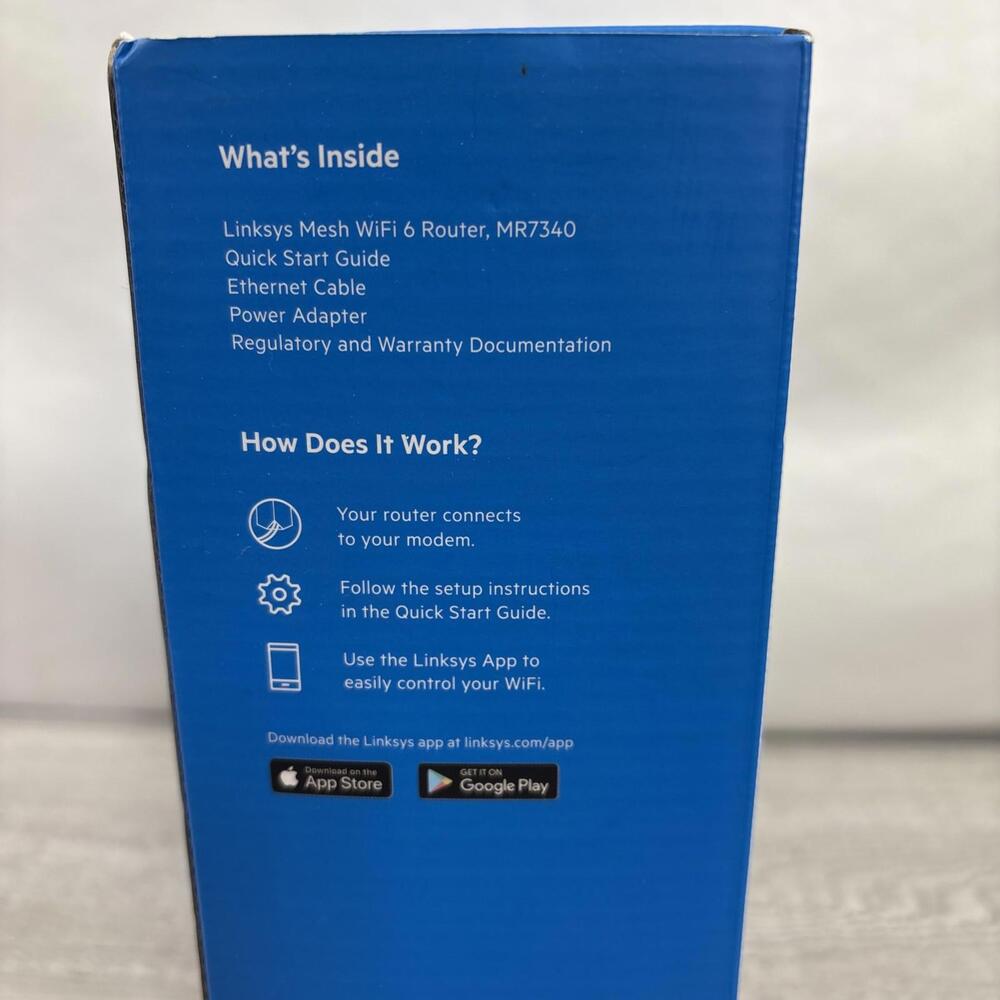 Linksys Max-Stream AX1500 Mesh WiFi 6 Router (MR7310) - New Open Box - Picture 4 of 9